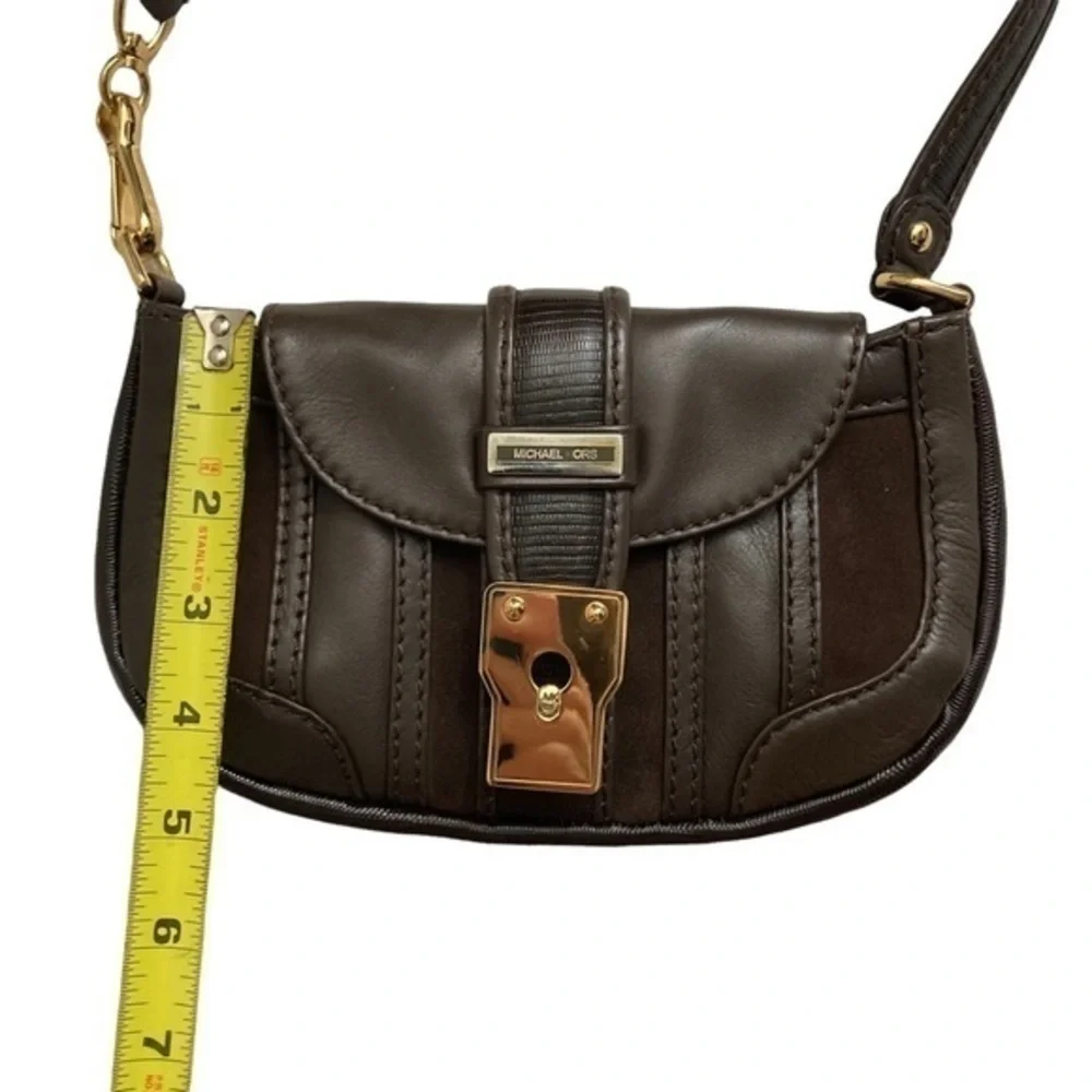 Michael Kors brown leather mini bag